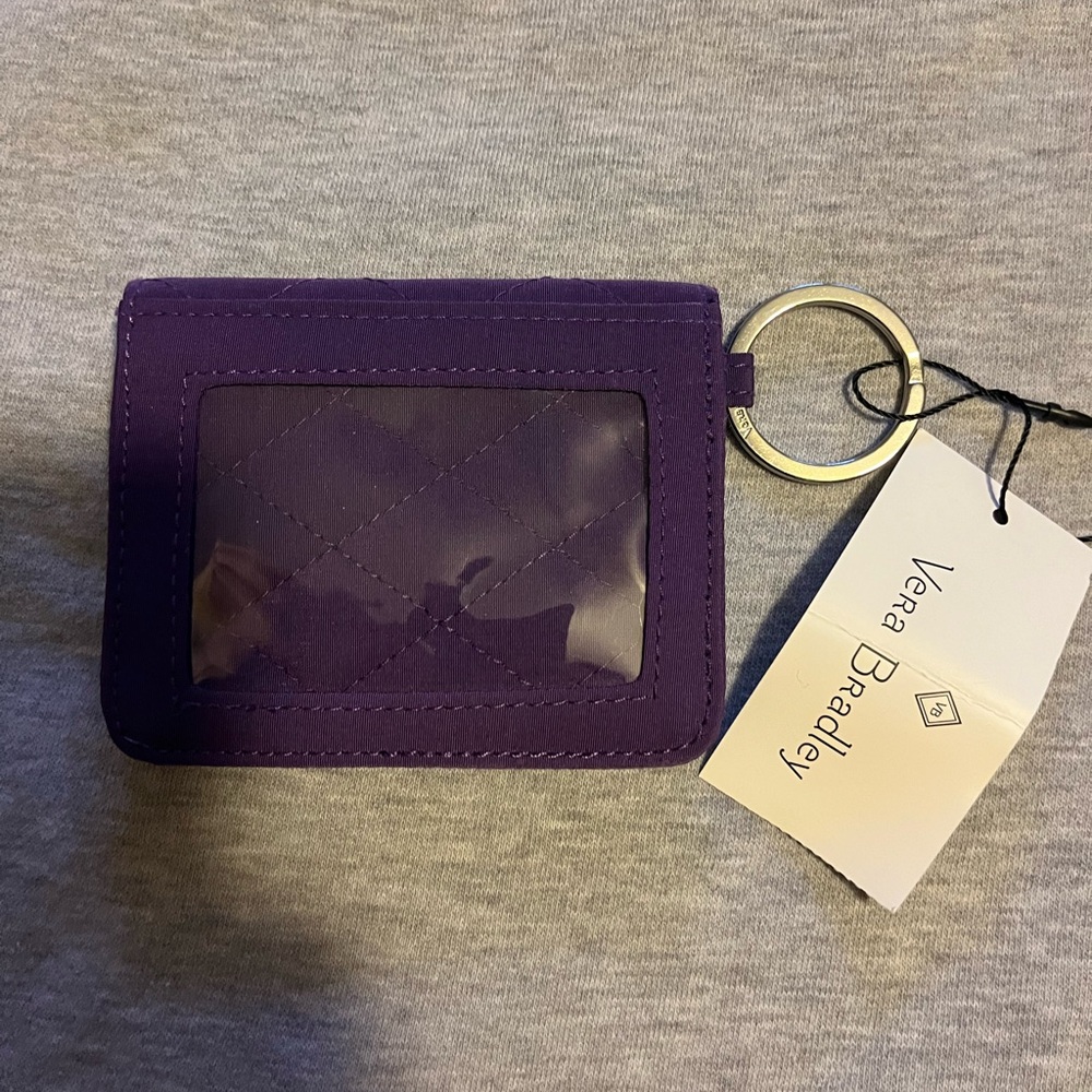 Vera Bradley Purple Quilted ID Holder